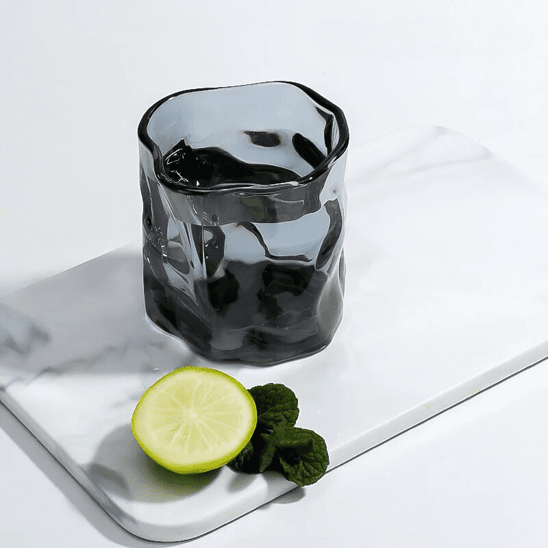 Irregular Crystal Glass Whiskey Cup for Home Bar