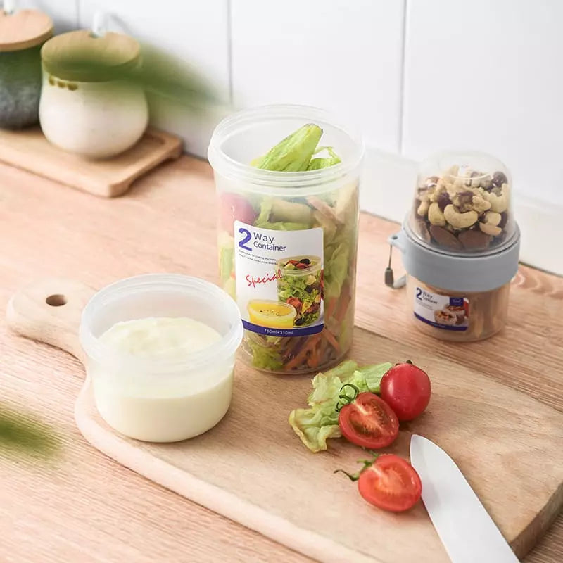 Portable Cereal, Salad, and Fruit Breakfast Cup