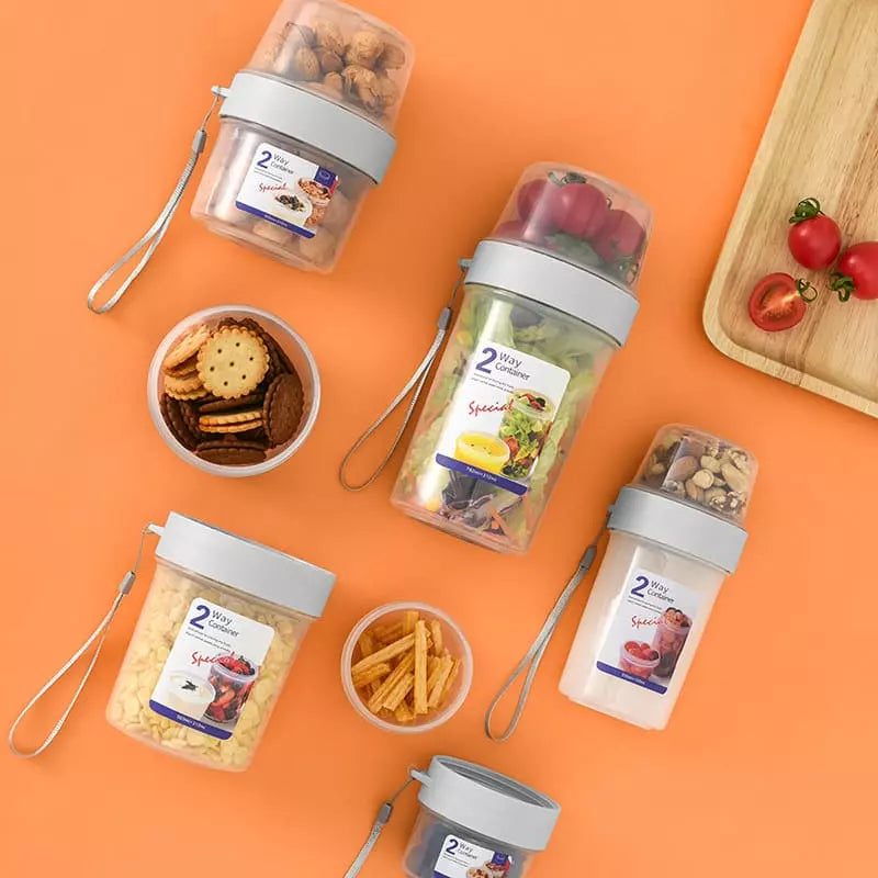 Portable Cereal, Salad, and Fruit Breakfast Cup