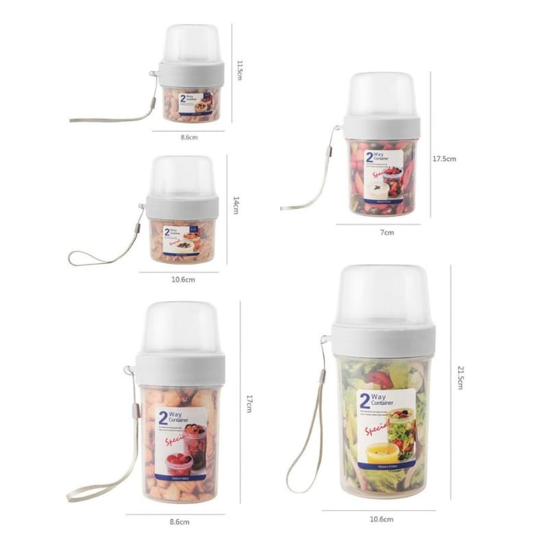 Portable Cereal, Salad, and Fruit Breakfast Cup