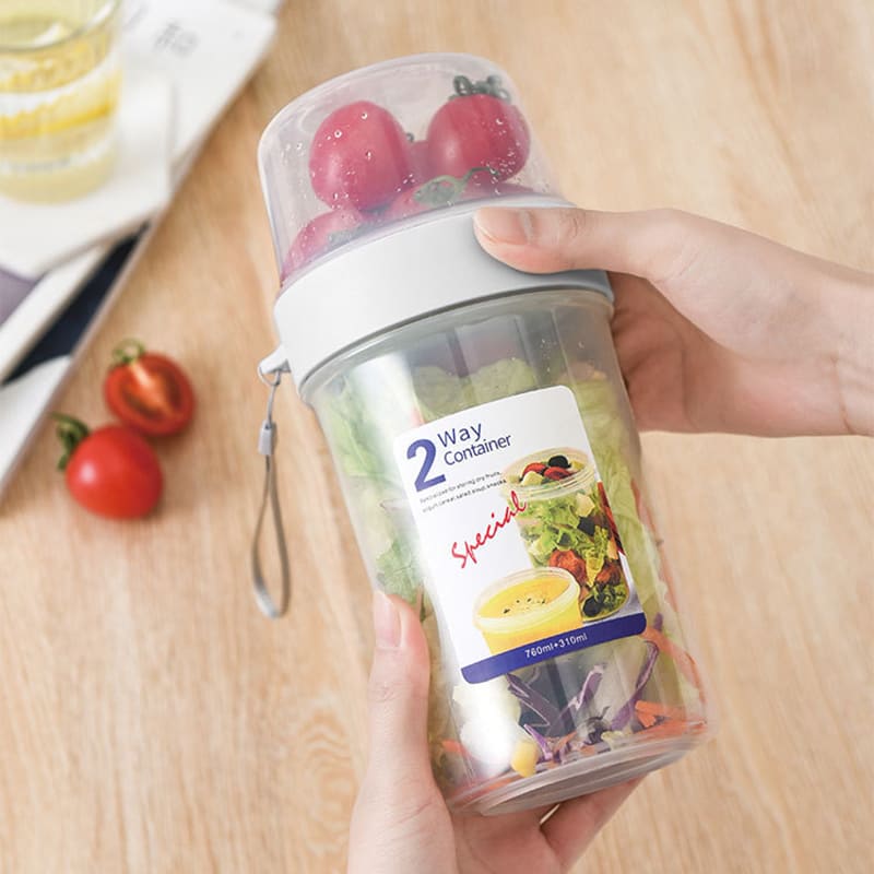 Portable Cereal, Salad, and Fruit Breakfast Cup