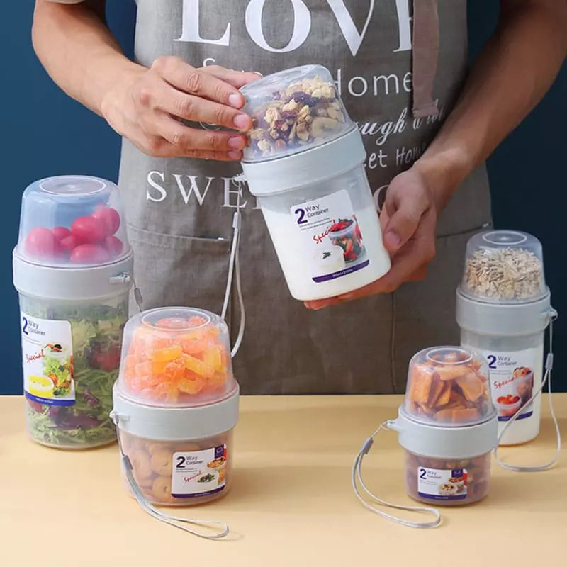 Portable Cereal, Salad, and Fruit Breakfast Cup
