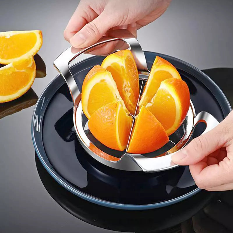 Polished Stainless Steel Fruit Slicer