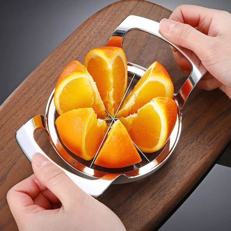 Polished Stainless Steel Fruit Slicer
