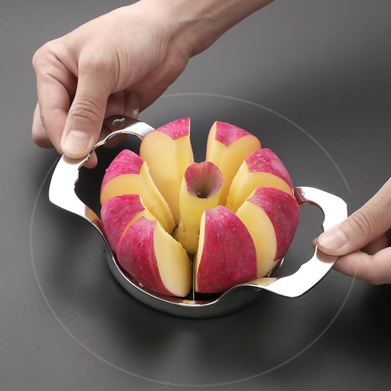 Polished Stainless Steel Fruit Slicer