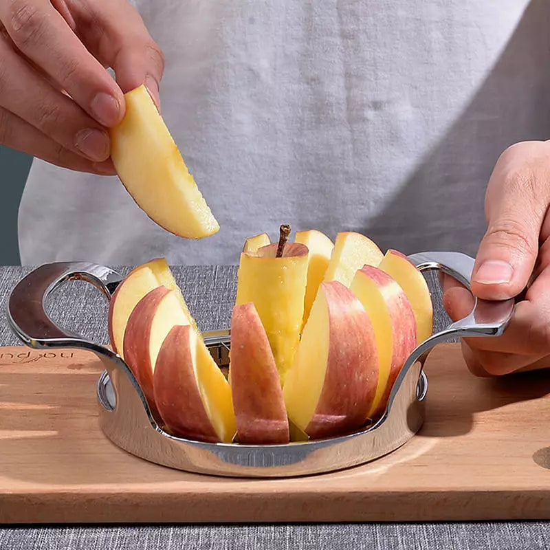 Polished Stainless Steel Fruit Slicer