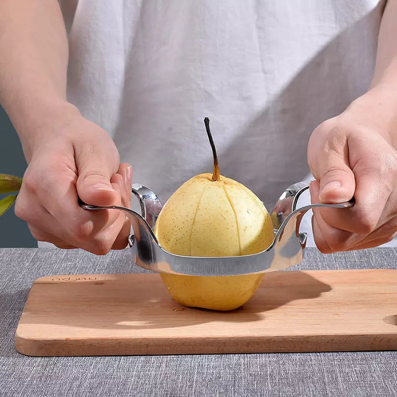 Polished Stainless Steel Fruit Slicer