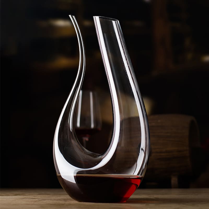 Polished Glass Swan Wine Decanter Decanter