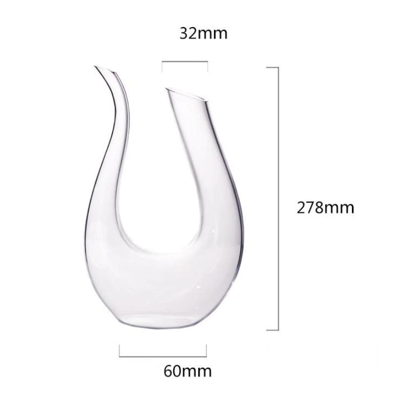 Polished Glass Swan Wine Decanter Decanter