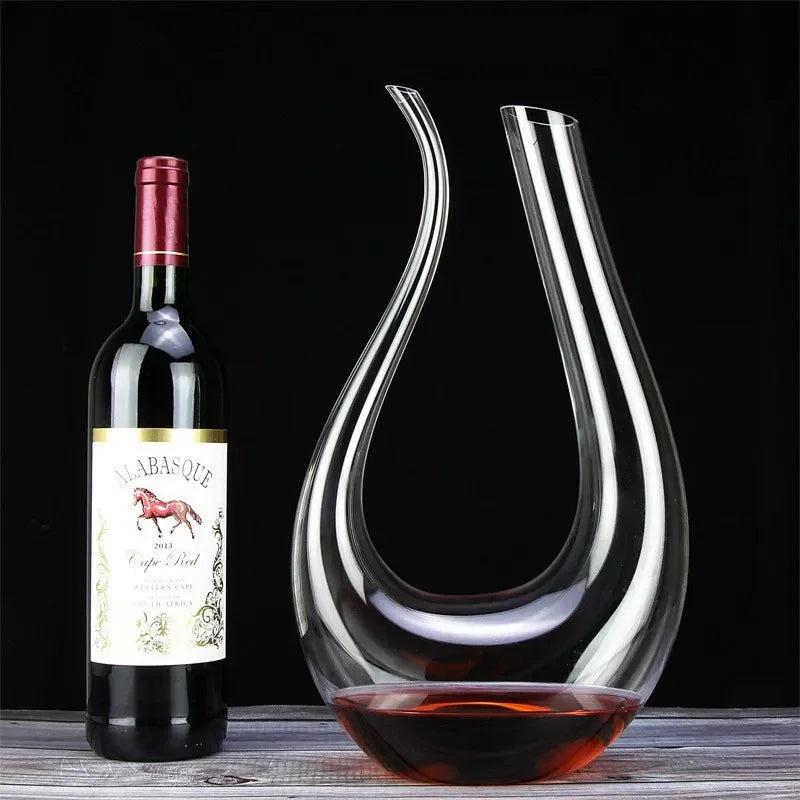 Polished Glass Swan Wine Decanter Decanter