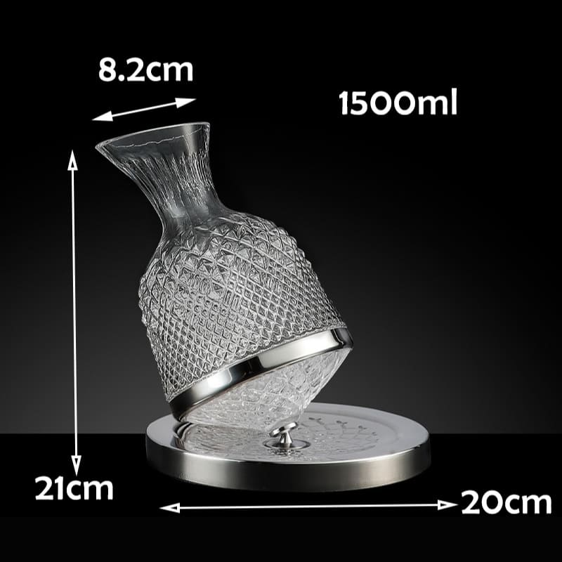 Polished Glass Crystal Wine Decanter Crystal Glassware Decanter