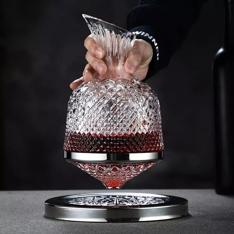 Polished Glass Crystal Wine Decanter Crystal Glassware Decanter