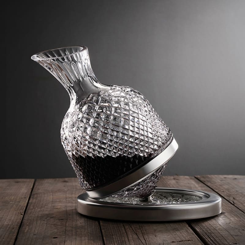Polished Glass Crystal Wine Decanter Crystal Glassware Decanter