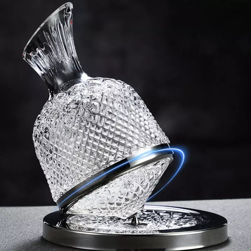 Polished Glass Crystal Wine Decanter Crystal Glassware Decanter