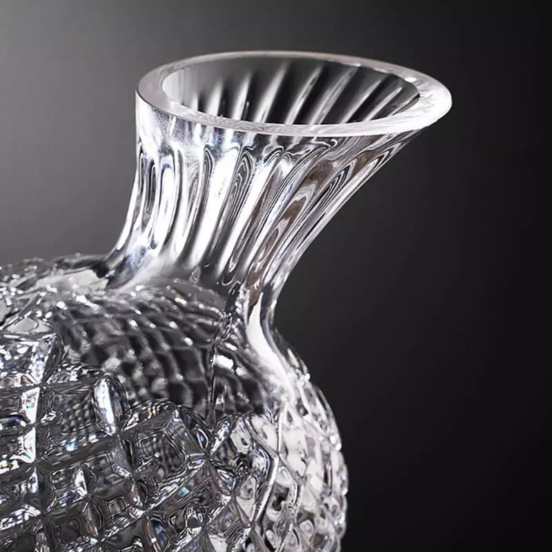 Polished Glass Crystal Wine Decanter Crystal Glassware Decanter