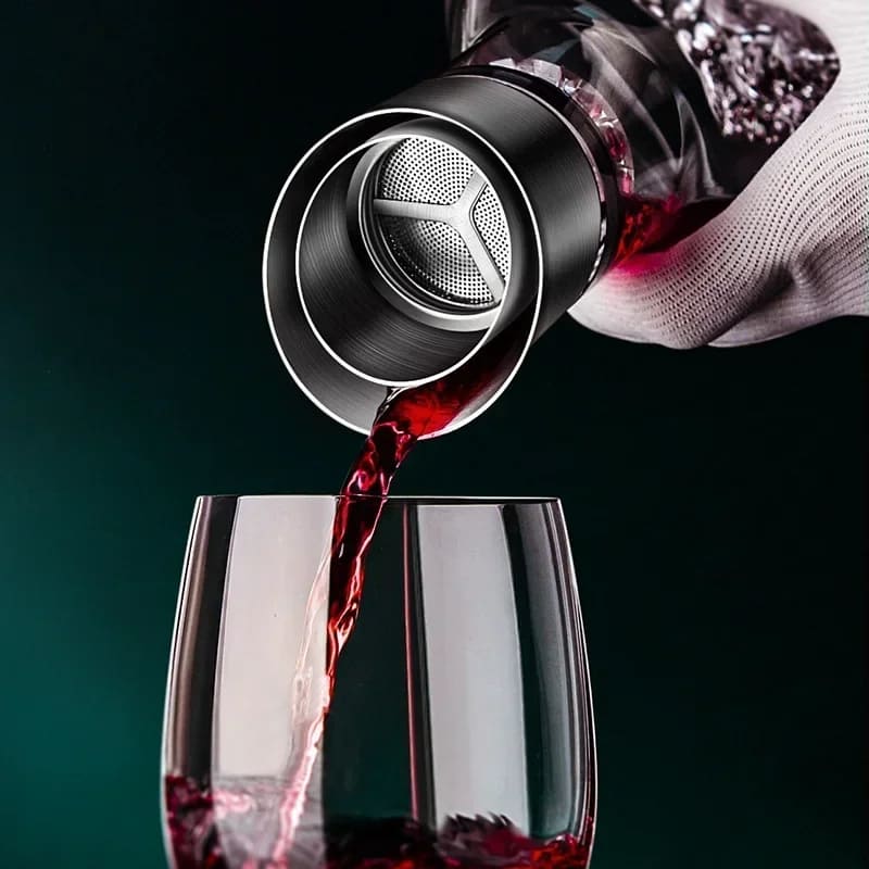 Iceberg Glass Wine Decanter Aerator Home Bar
