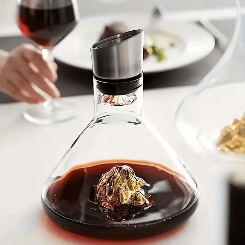 Iceberg Glass Wine Decanter Aerator Home Bar