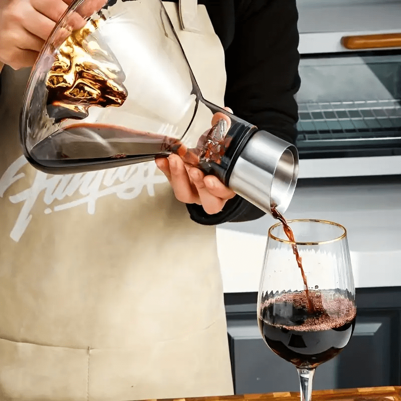 Iceberg Glass Wine Decanter Aerator Home Bar