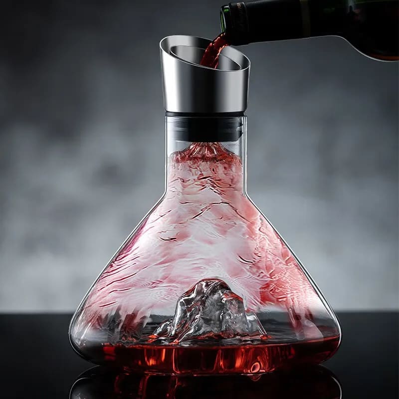 Iceberg Glass Wine Decanter Aerator Home Bar