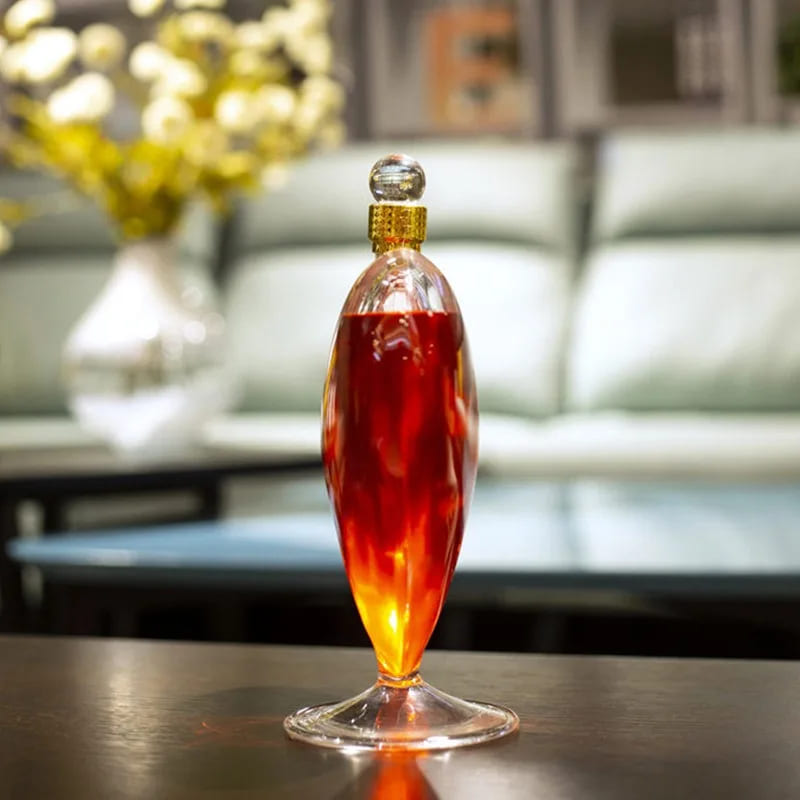Whiskey Wine Decanter Heart Glass Home Bar