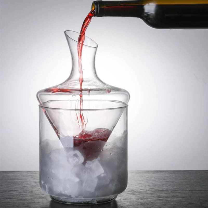 Wine and Whisky Decanter Ice Bucket Glass Bar