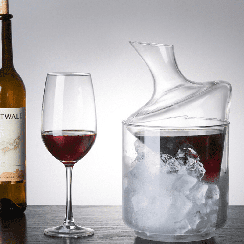 Wine and Whisky Decanter Ice Bucket Glass Bar