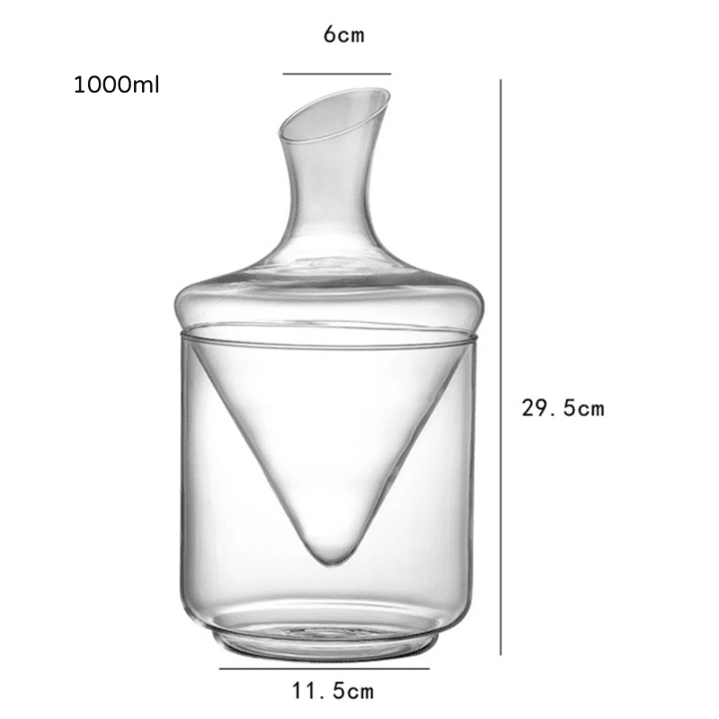 Wine and Whisky Decanter Ice Bucket Glass Bar