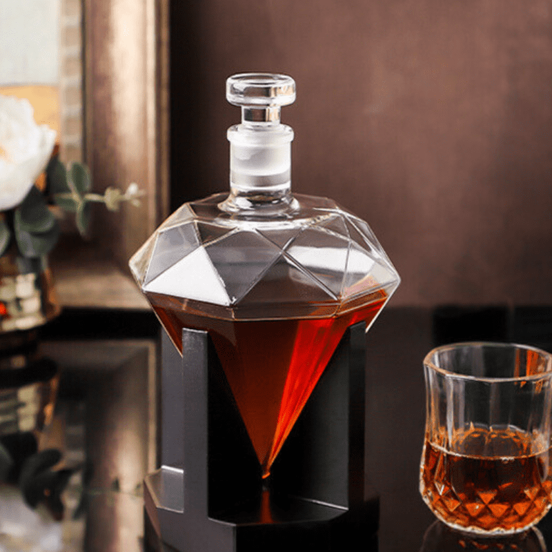 Diamond Glass Wine and Whisky Decanter Home Bar