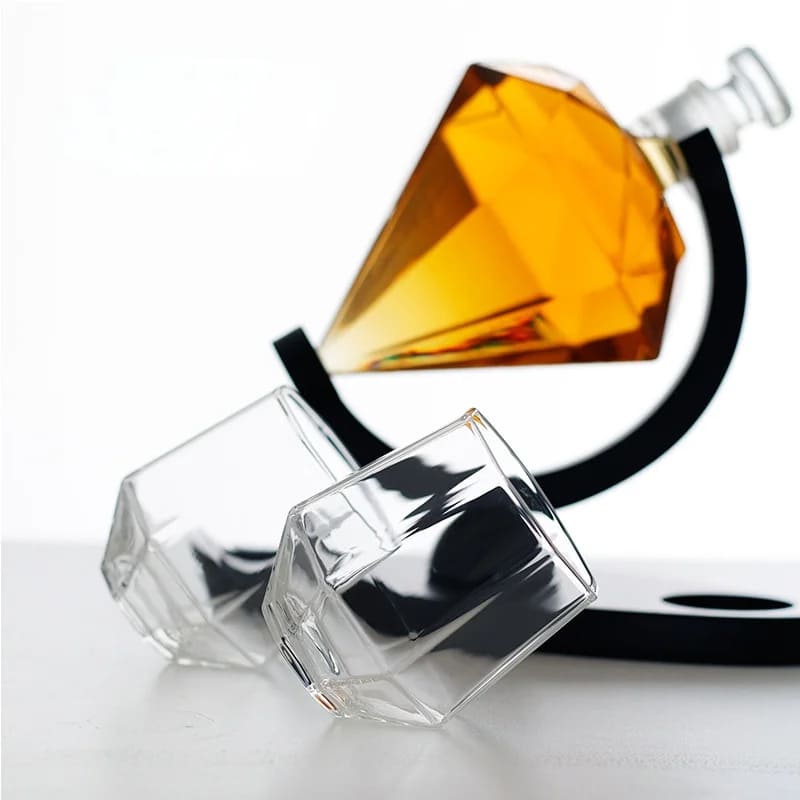 Diamond Glass Wine and Whisky Decanter Home Bar