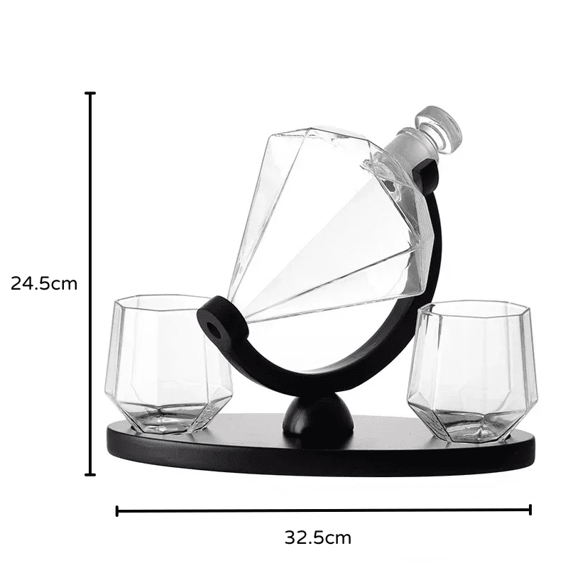 Diamond Glass Wine and Whisky Decanter Home Bar