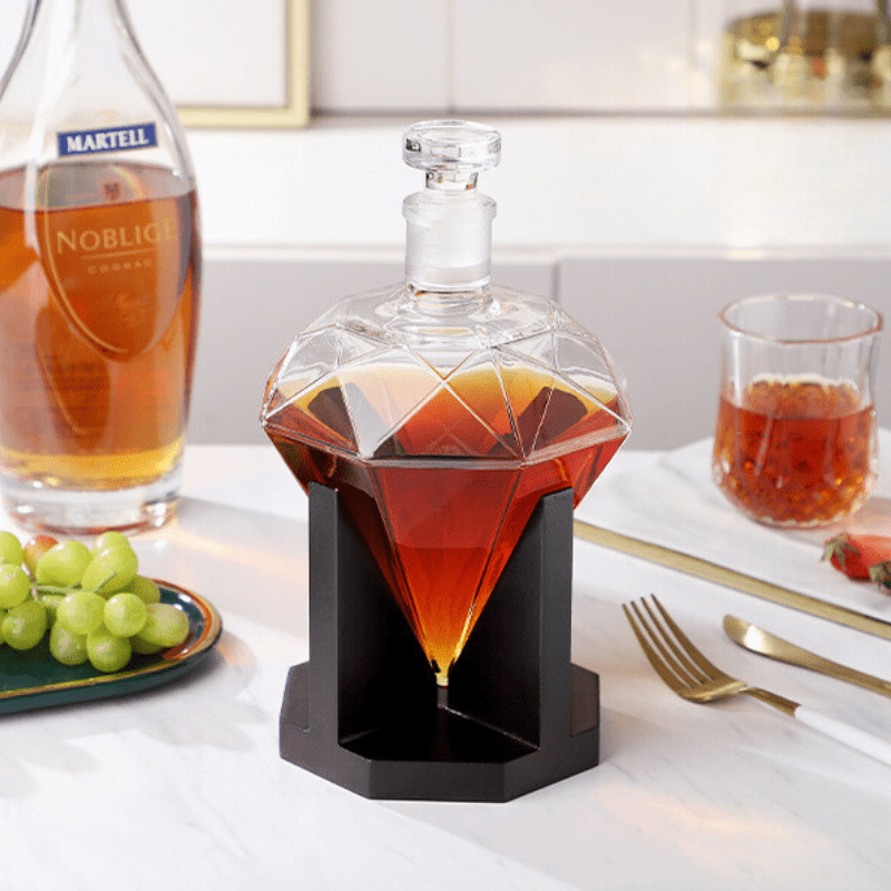 Diamond Glass Wine and Whisky Decanter Home Bar