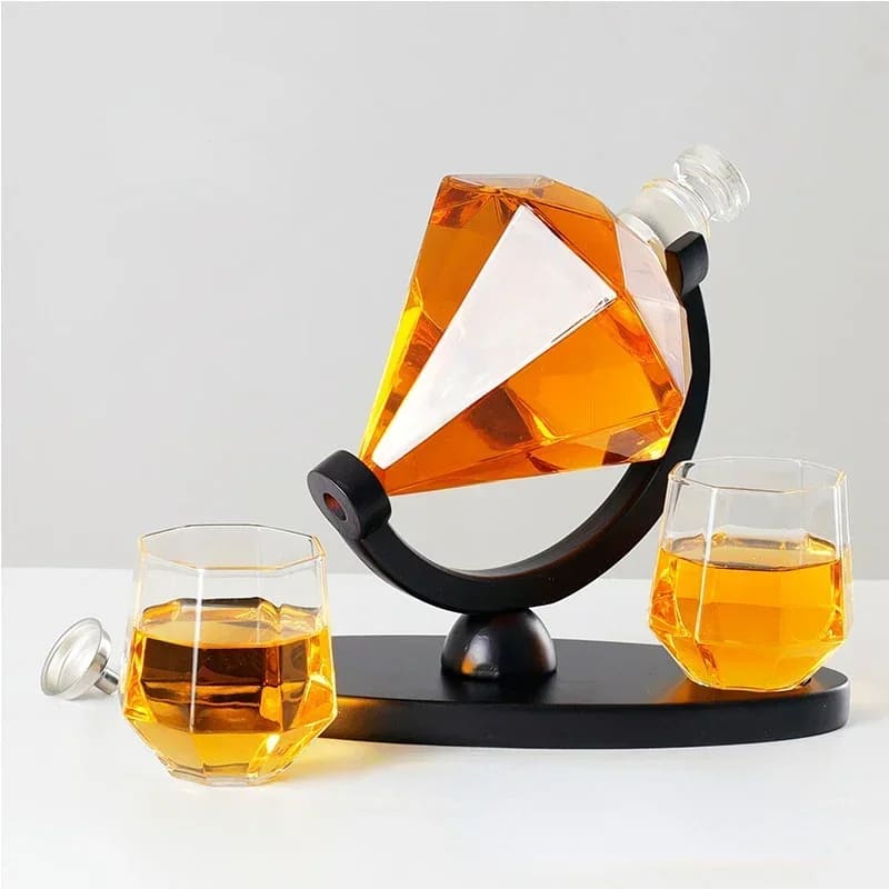 Diamond Glass Wine and Whisky Decanter Home Bar