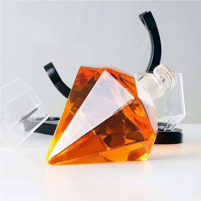 Diamond Glass Wine and Whisky Decanter Home Bar