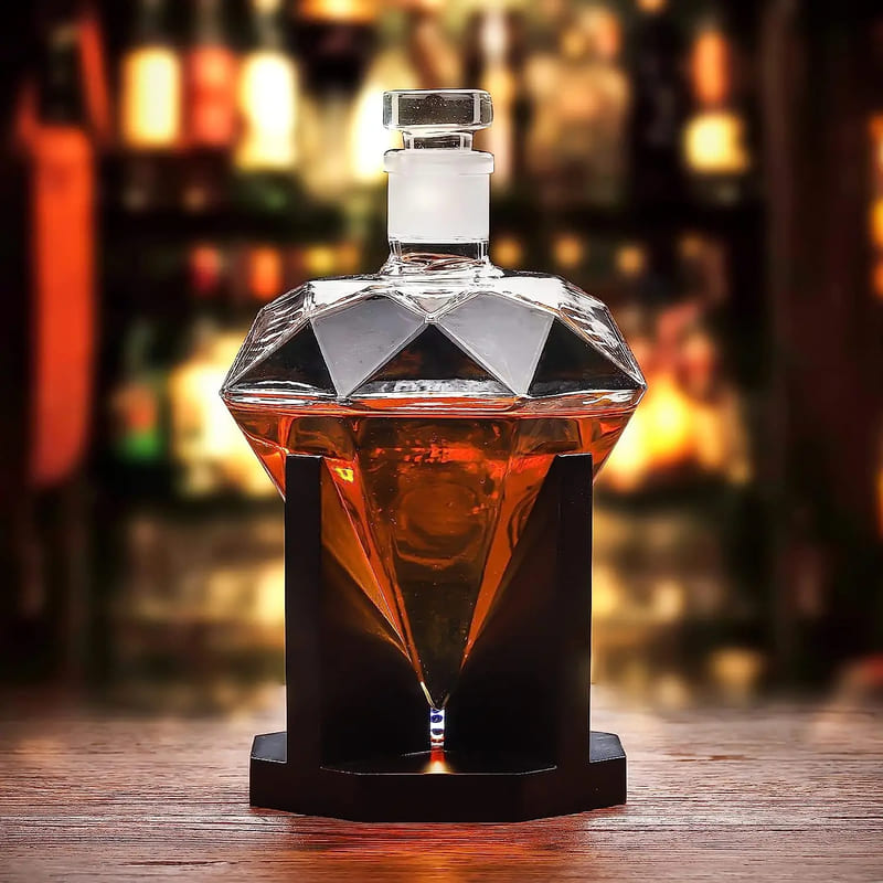 Diamond Glass Wine and Whisky Decanter Home Bar