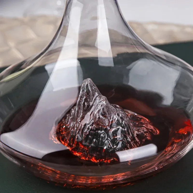 Iceberg Glass Wine and Whisky Decanter Home Bar