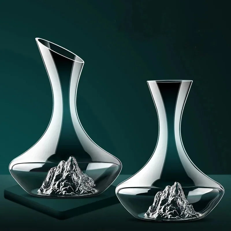 Iceberg Glass Wine and Whisky Decanter Home Bar