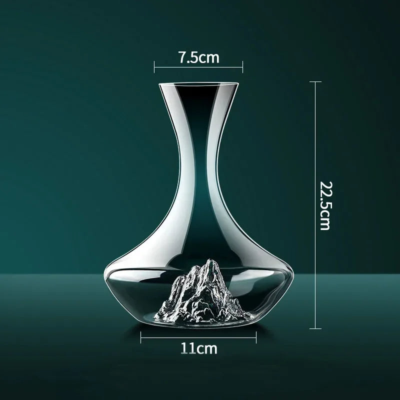 Iceberg Glass Wine and Whisky Decanter Home Bar