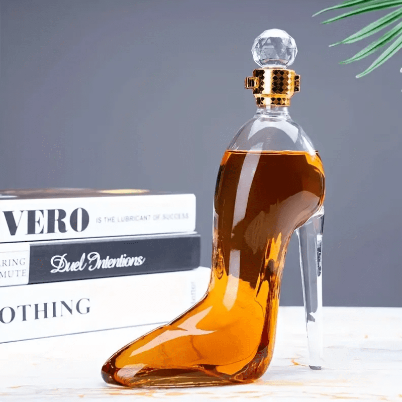 Wine and Whisky Decanter Shoe Glass Bar at Home