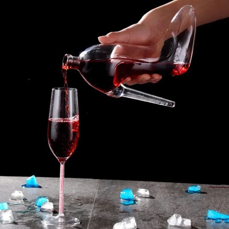 Wine and Whisky Decanter Shoe Glass Bar at Home