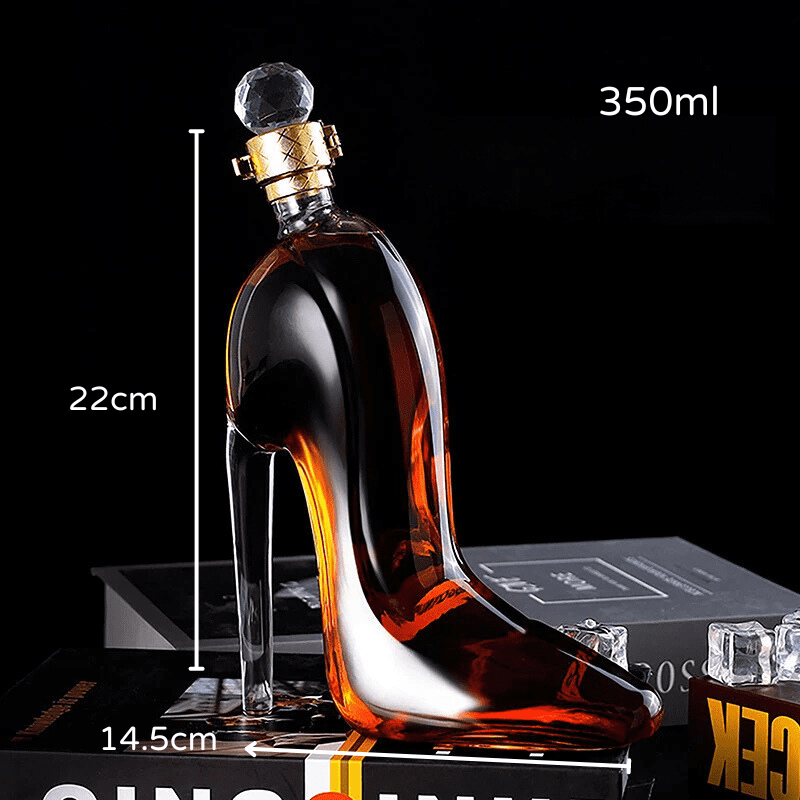 Wine and Whisky Decanter Shoe Glass Bar at Home