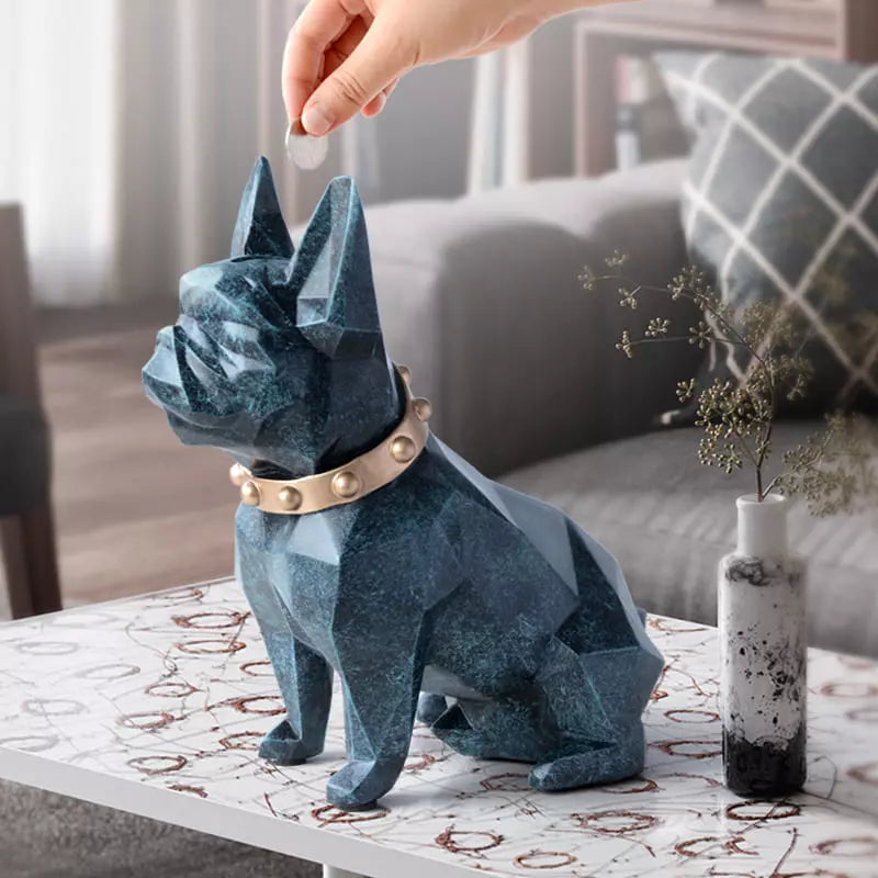 French Bulldog Resin Table Decoration Coin Bank