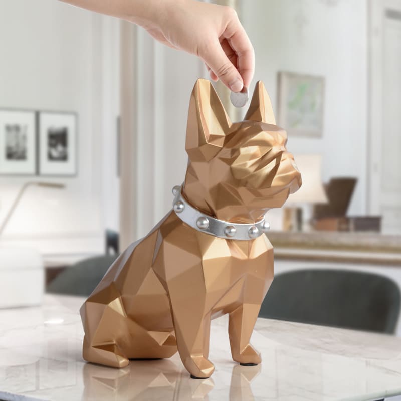 French Bulldog Resin Table Decoration Coin Bank