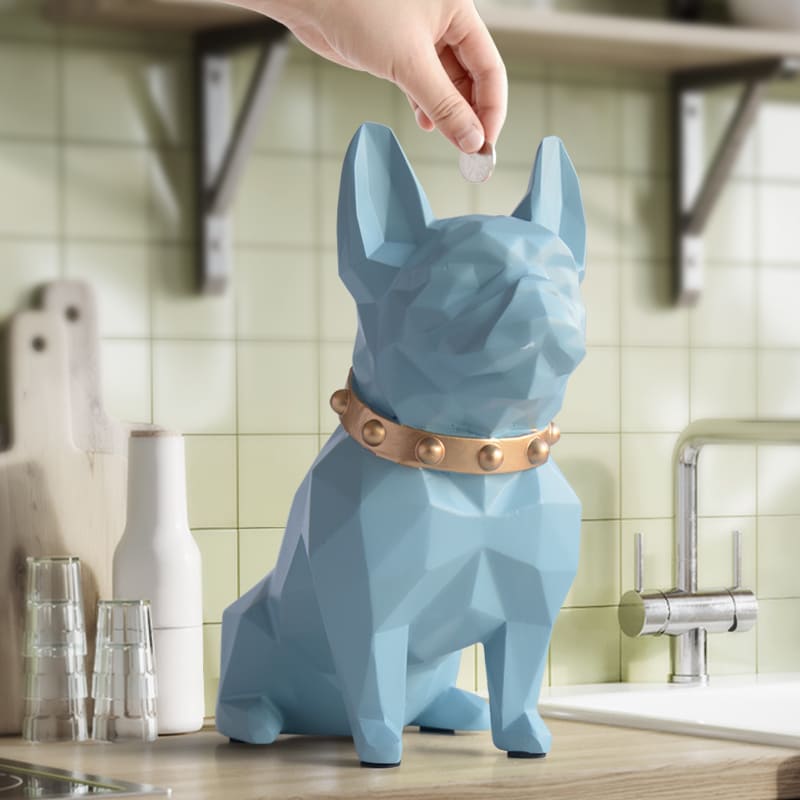 French Bulldog Resin Table Decoration Coin Bank