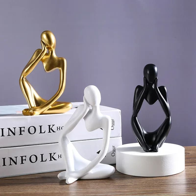 Resin Table Decoration Sculpture Thinker Statue Polihousi
