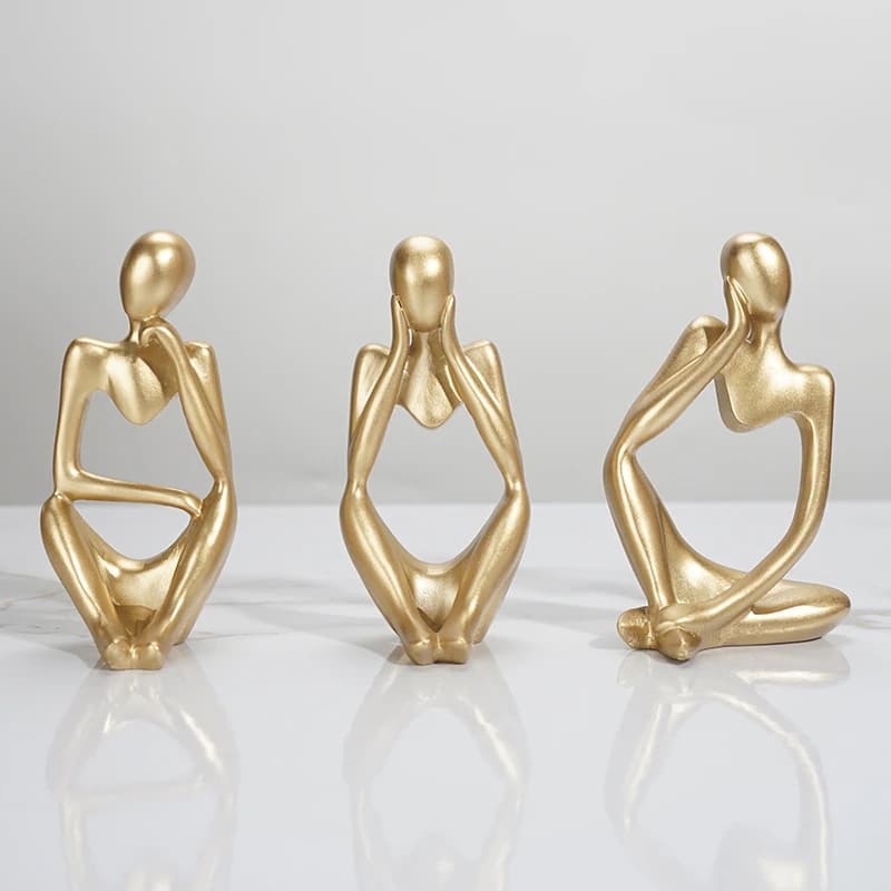 Resin Table Decoration Sculpture Thinker Statue Polihousi