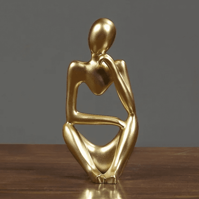 Resin Table Decoration Sculpture Thinker Statue Polihousi