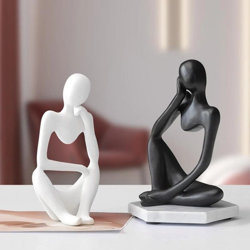 Resin Table Decoration Sculpture Thinker Statue Polihousi