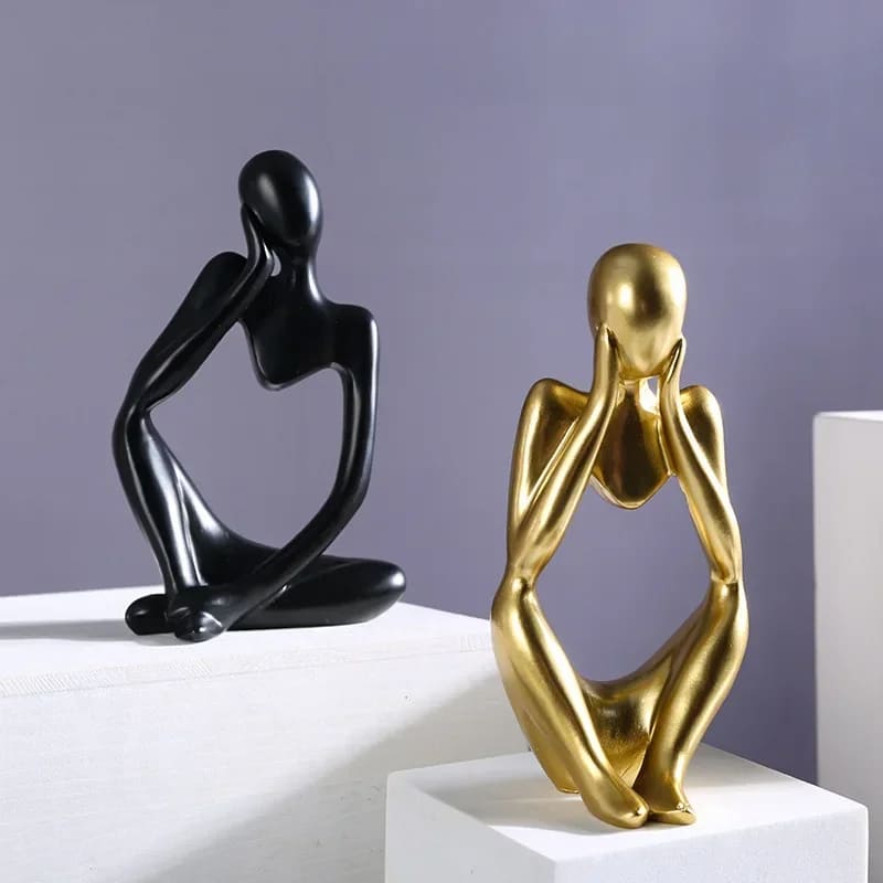 Resin Table Decoration Sculpture Thinker Statue Polihousi
