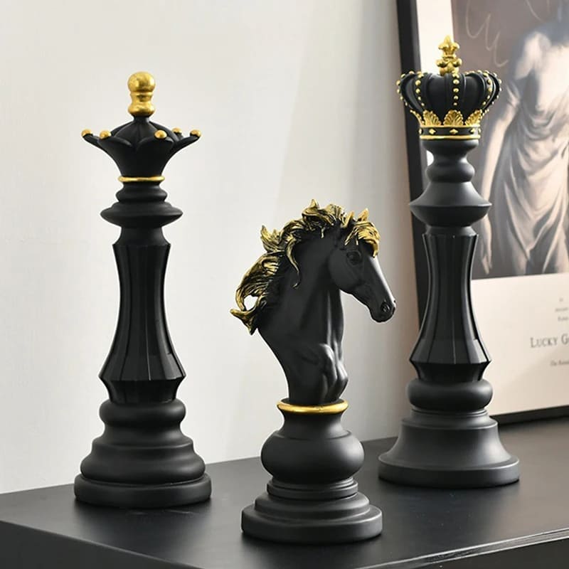 Resin Table Decoration Chess Piece Statues
