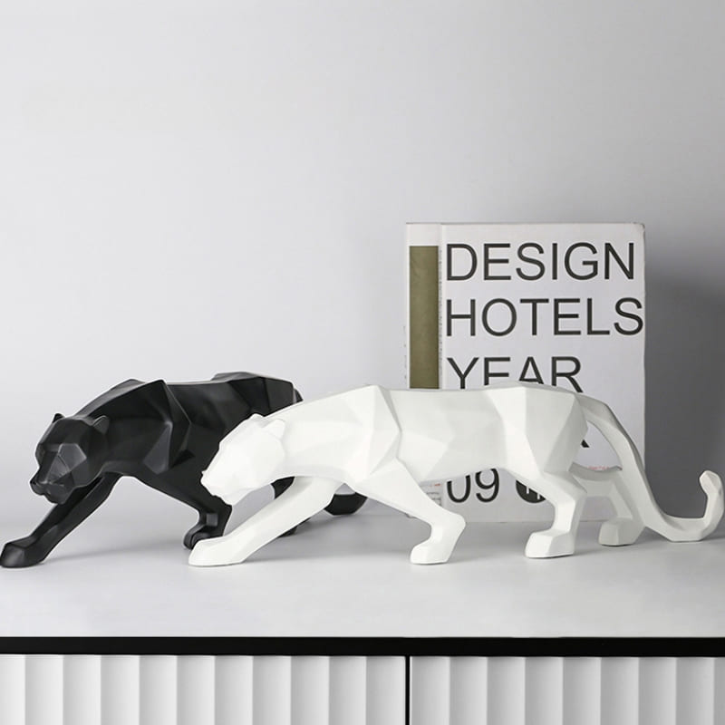 Resin Table Decoration Leopard Statue